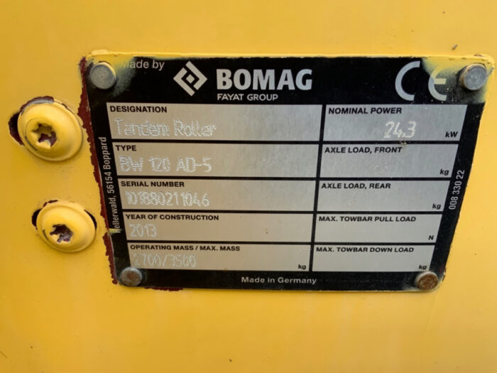 2013 Bomag BW 120 AD-5 - Image 28
