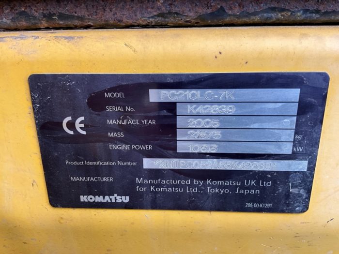 2005 Komatsu PC210 LC7 - Image 17