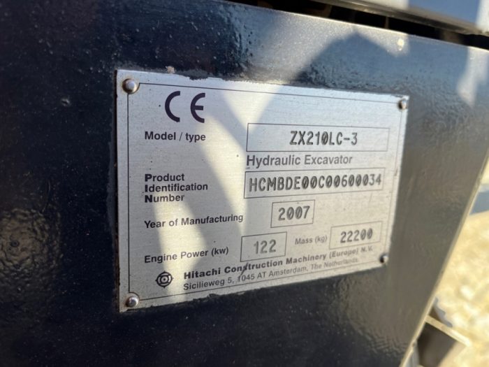 2007 Hitachi ZX210 LC-3 - Image 20