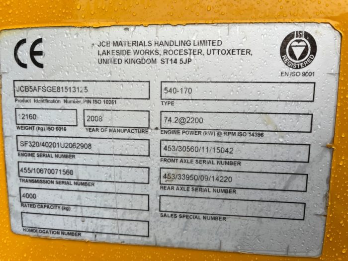 2008 JCB 540-170 - Image 27